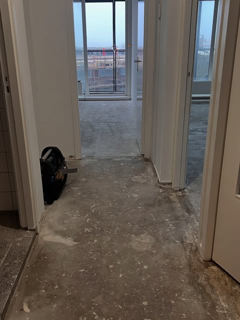 Vloer in voorbereiding